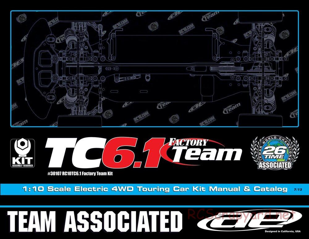 Team Associated - TC6.1 Factory Team - Manual - Page 1