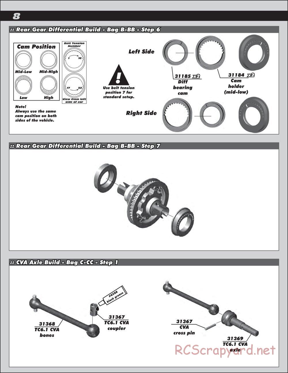 Team Associated - TC6.1 Factory Team - Manual - Page 8