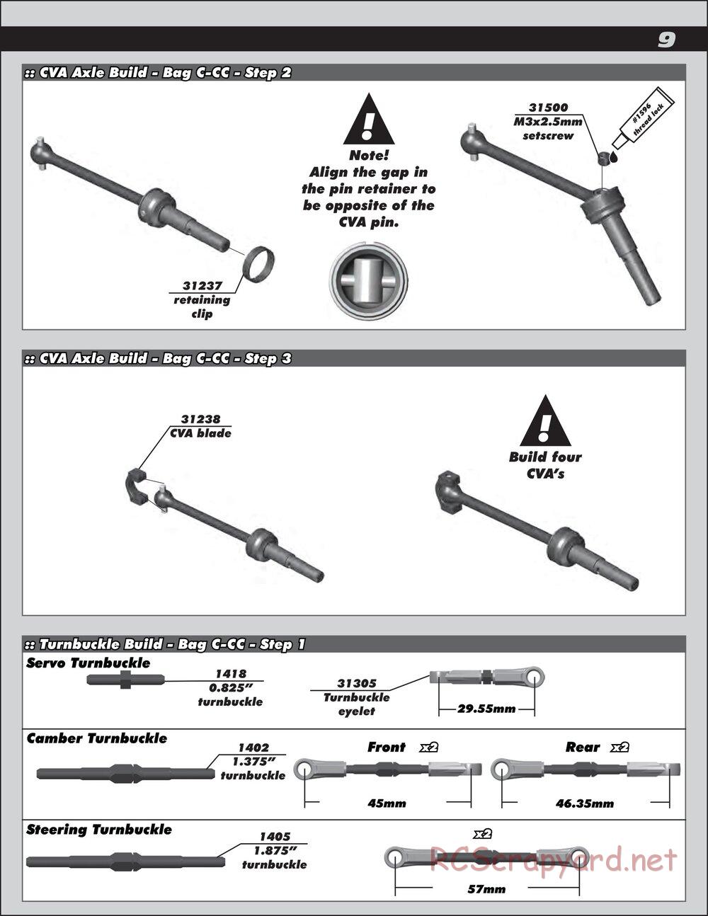 Team Associated - TC6.1 Factory Team - Manual - Page 9