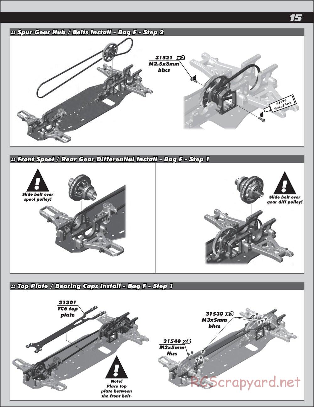 Team Associated - TC6.1 Factory Team - Manual - Page 15