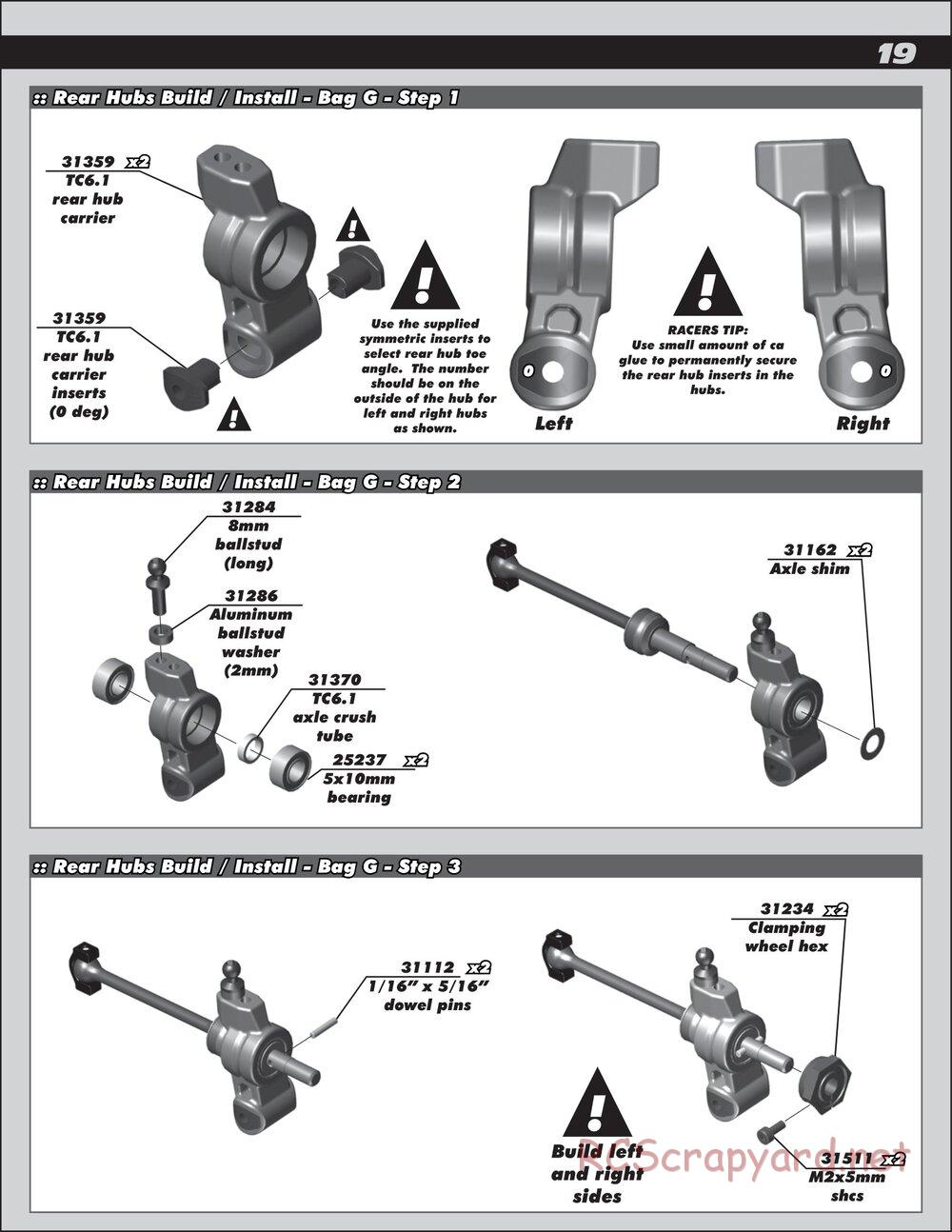 Team Associated - TC6.1 Factory Team - Manual - Page 19