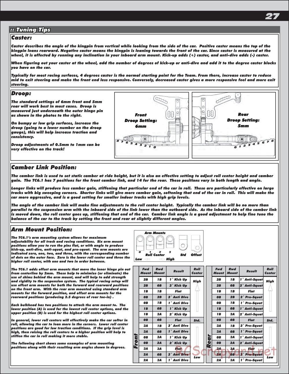 Team Associated - TC6.1 Factory Team - Manual - Page 27