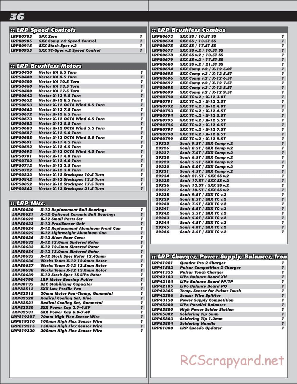 Team Associated - TC6.1 Factory Team - Manual - Page 36