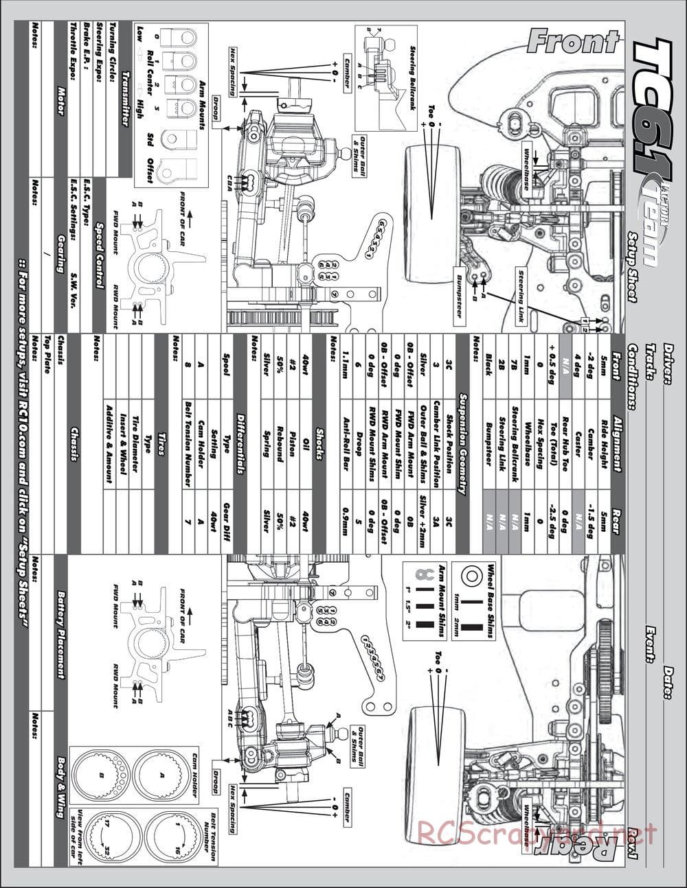 Team Associated - TC6.1 Factory Team - Manual - Page 39