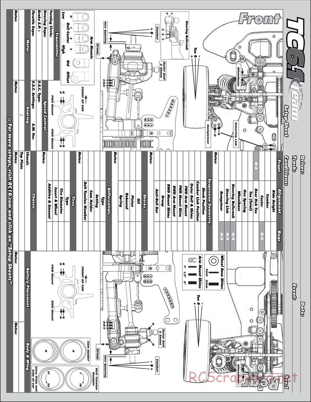 Team Associated - TC6.1 Factory Team - Manual - Page 41