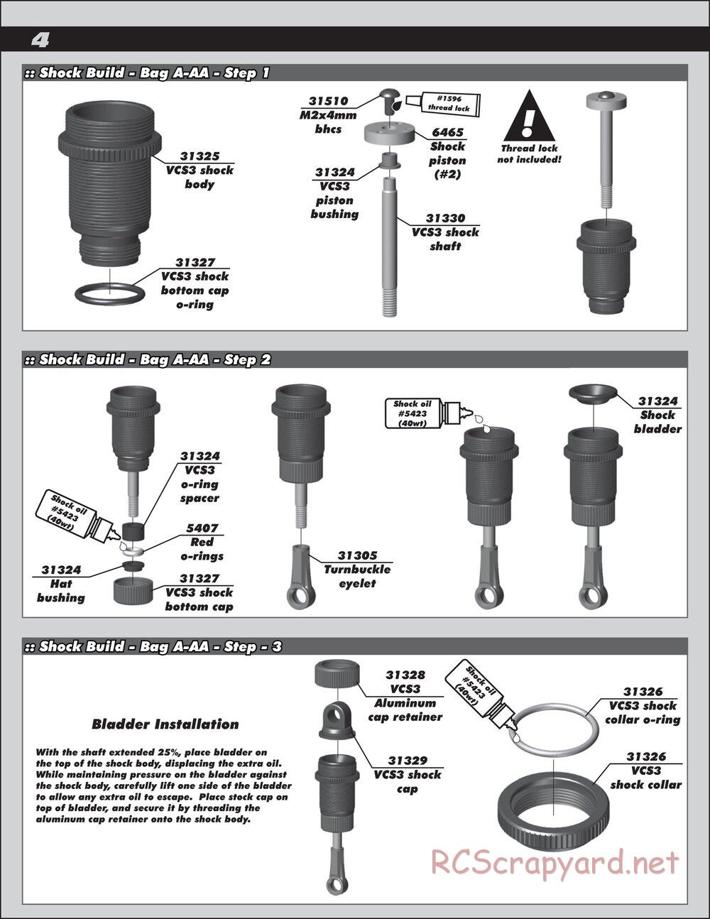 Team Associated - TC6.2 Factory Team - Manual - Page 4