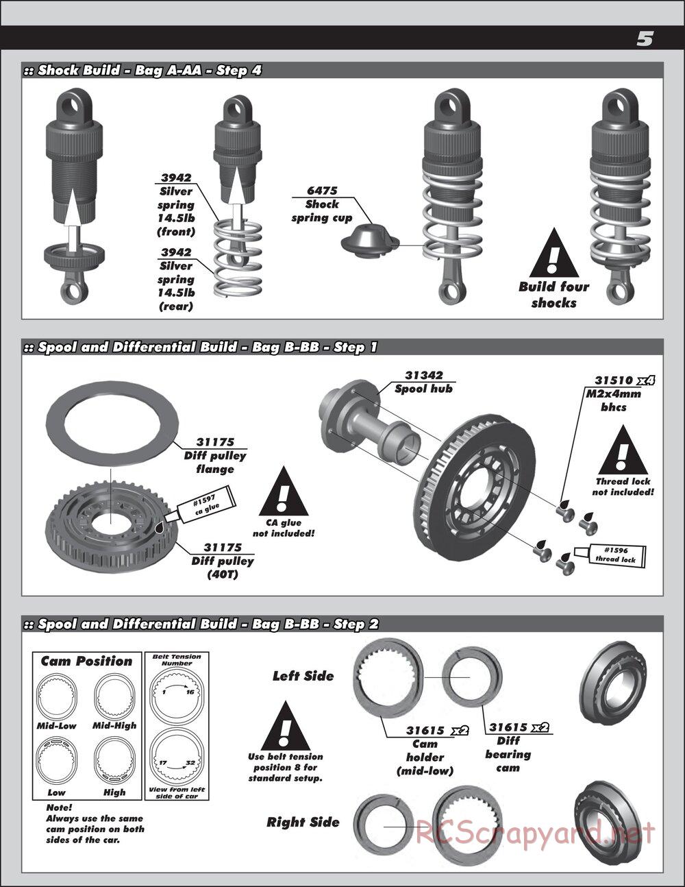 Team Associated - TC6.2 Factory Team - Manual - Page 5