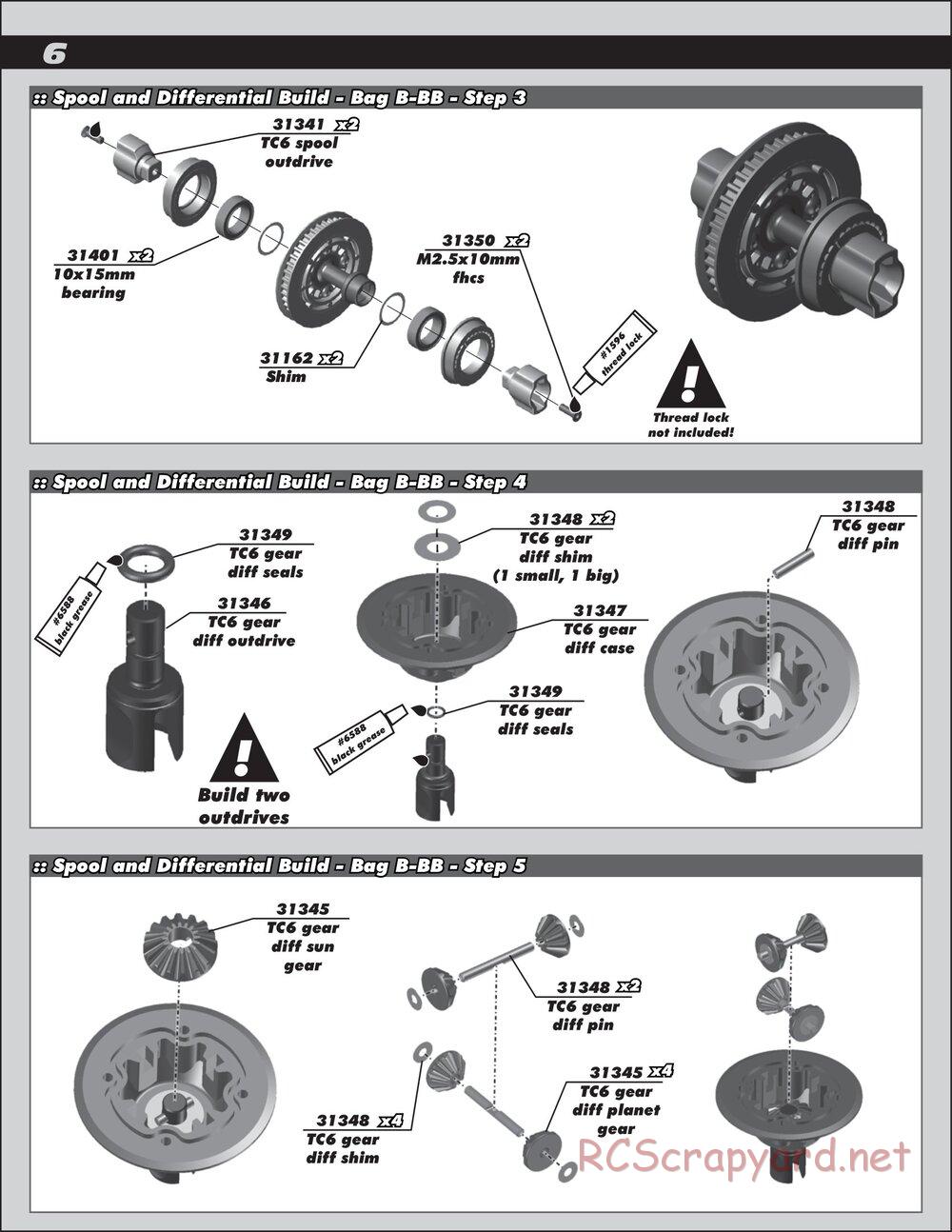 Team Associated - TC6.2 Factory Team - Manual - Page 6