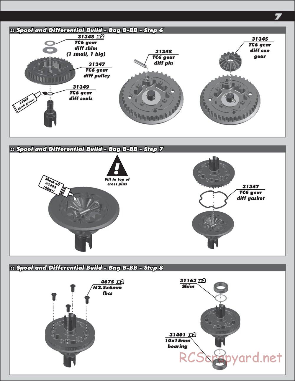 Team Associated - TC6.2 Factory Team - Manual - Page 7