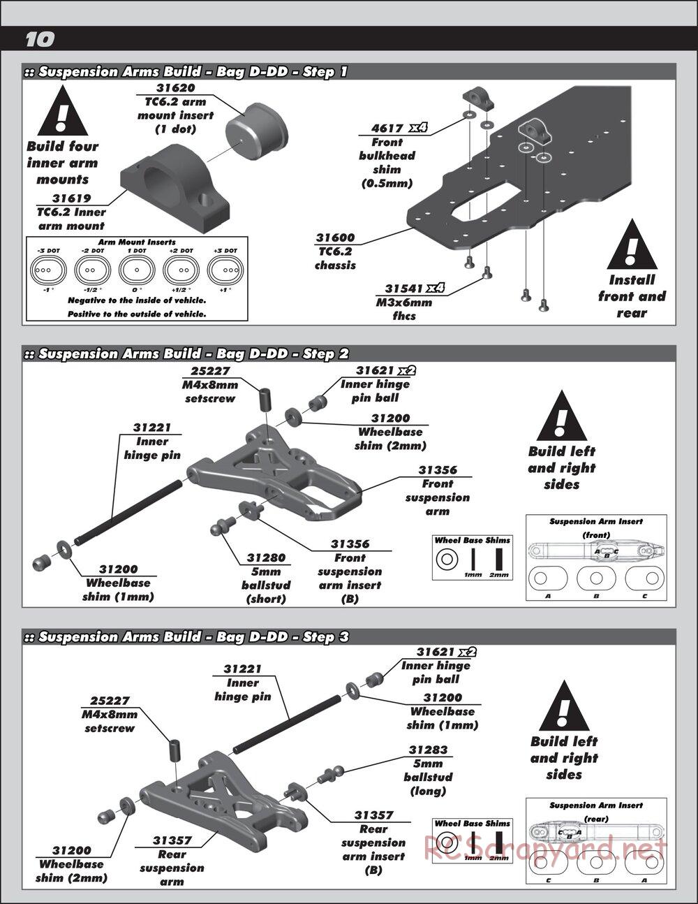 Team Associated - TC6.2 Factory Team - Manual - Page 10