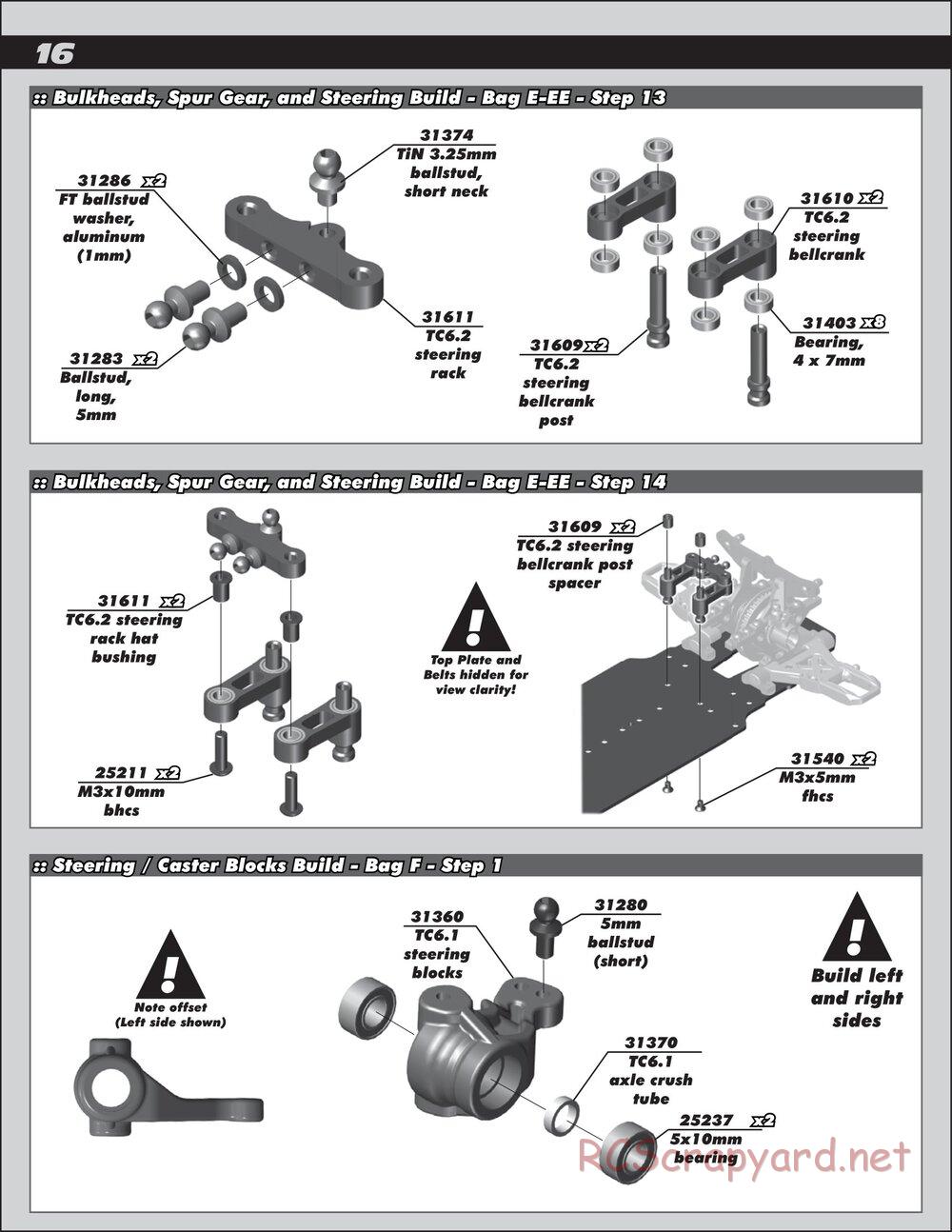 Team Associated - TC6.2 Factory Team - Manual - Page 16