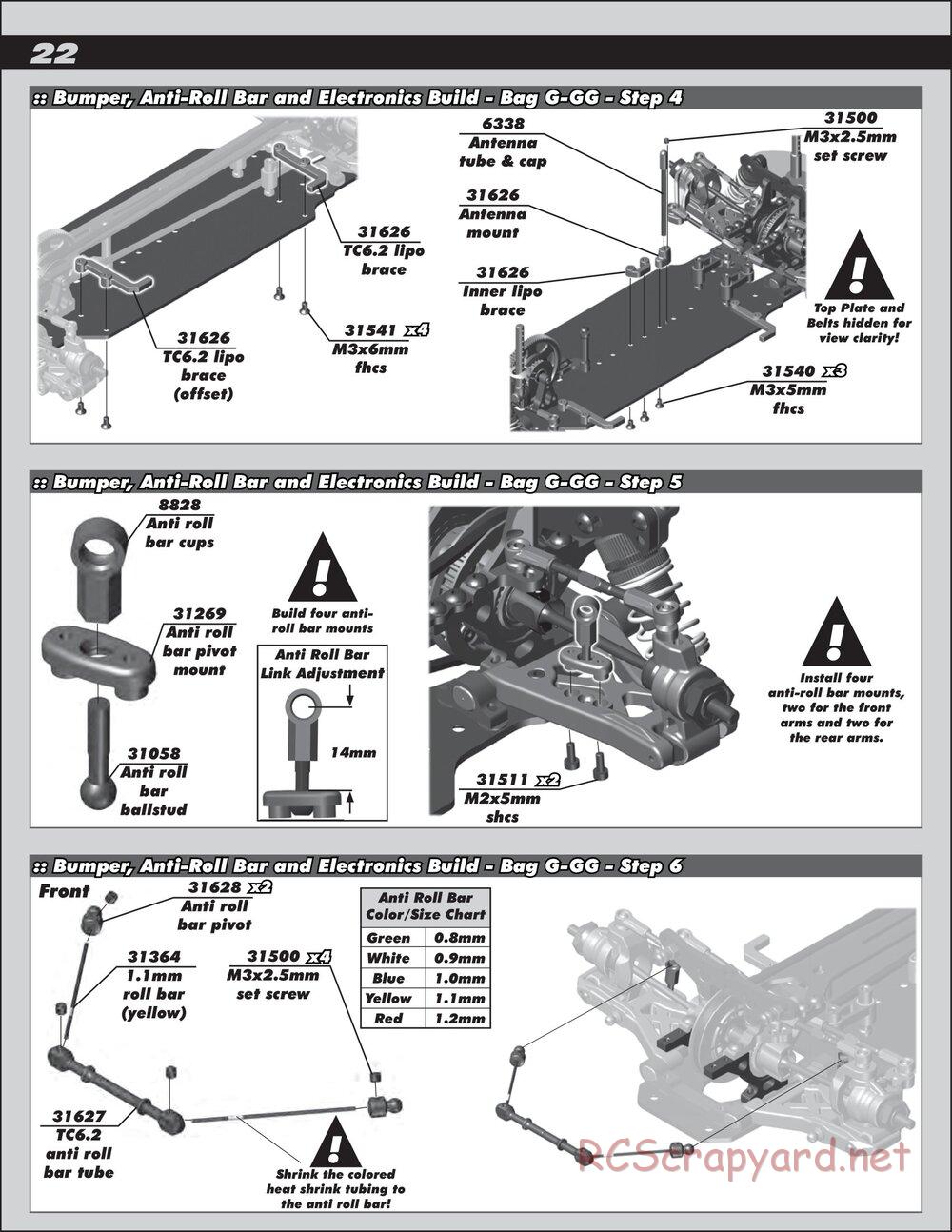 Team Associated - TC6.2 Factory Team - Manual - Page 22