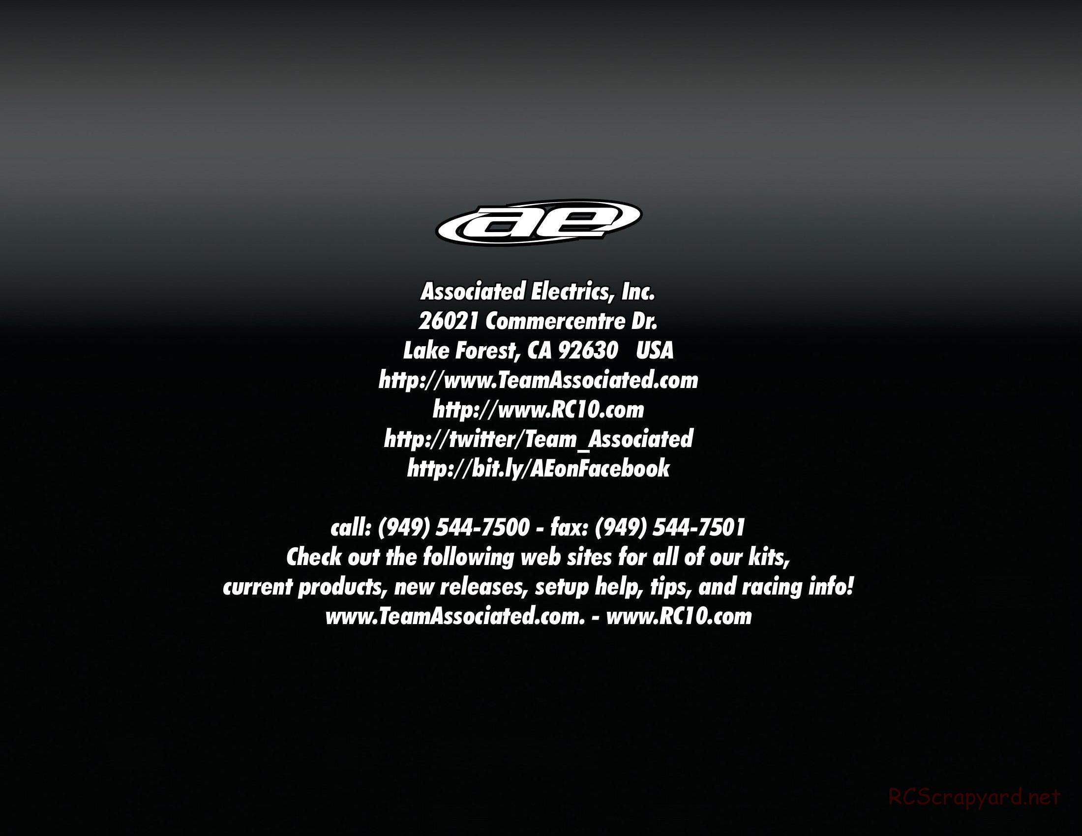 Team Associated - TC6.2 Factory Team - Manual - Page 42