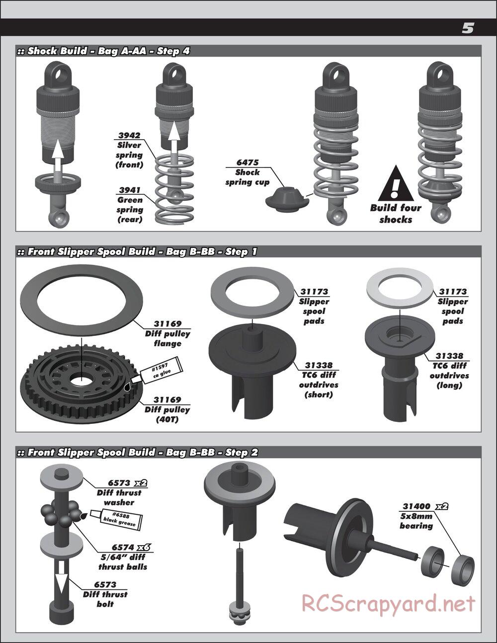 Team Associated - TC6 Factory Team - Manual - Page 5