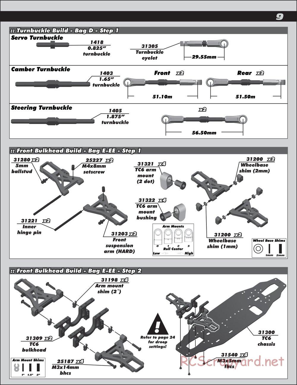 Team Associated - TC6 Factory Team - Manual - Page 9