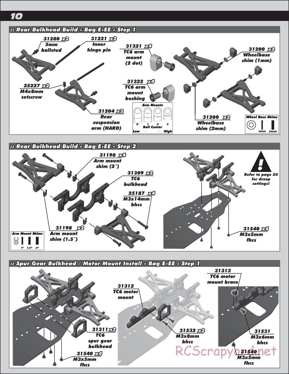 Team Associated - TC6 Factory Team - Manual - Page 10