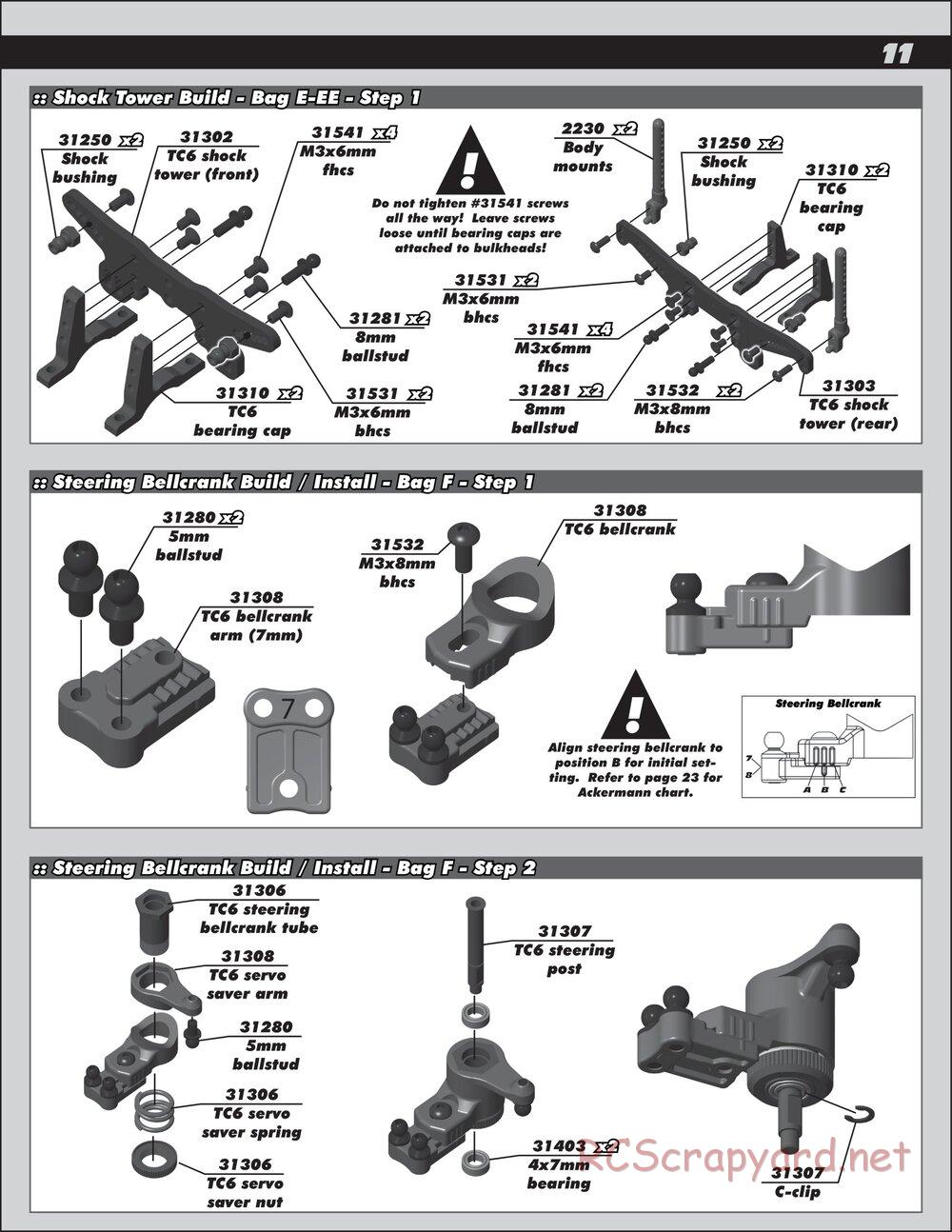 Team Associated - TC6 Factory Team - Manual - Page 11