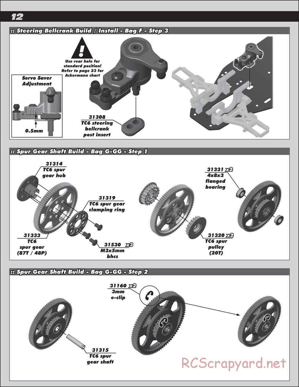 Team Associated - TC6 Factory Team - Manual - Page 12