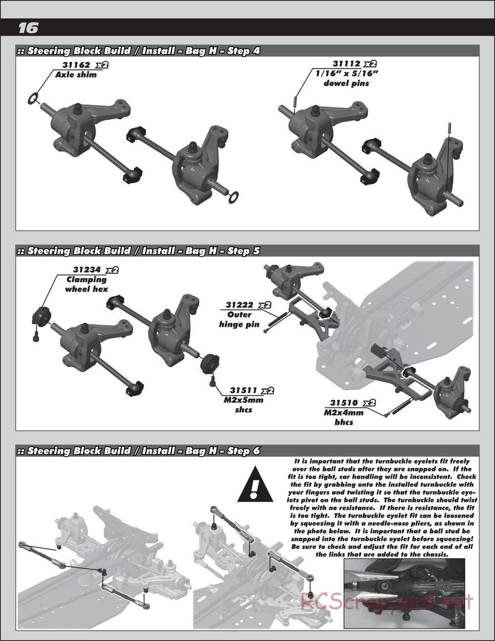 Team Associated - TC6 Factory Team - Manual - Page 16