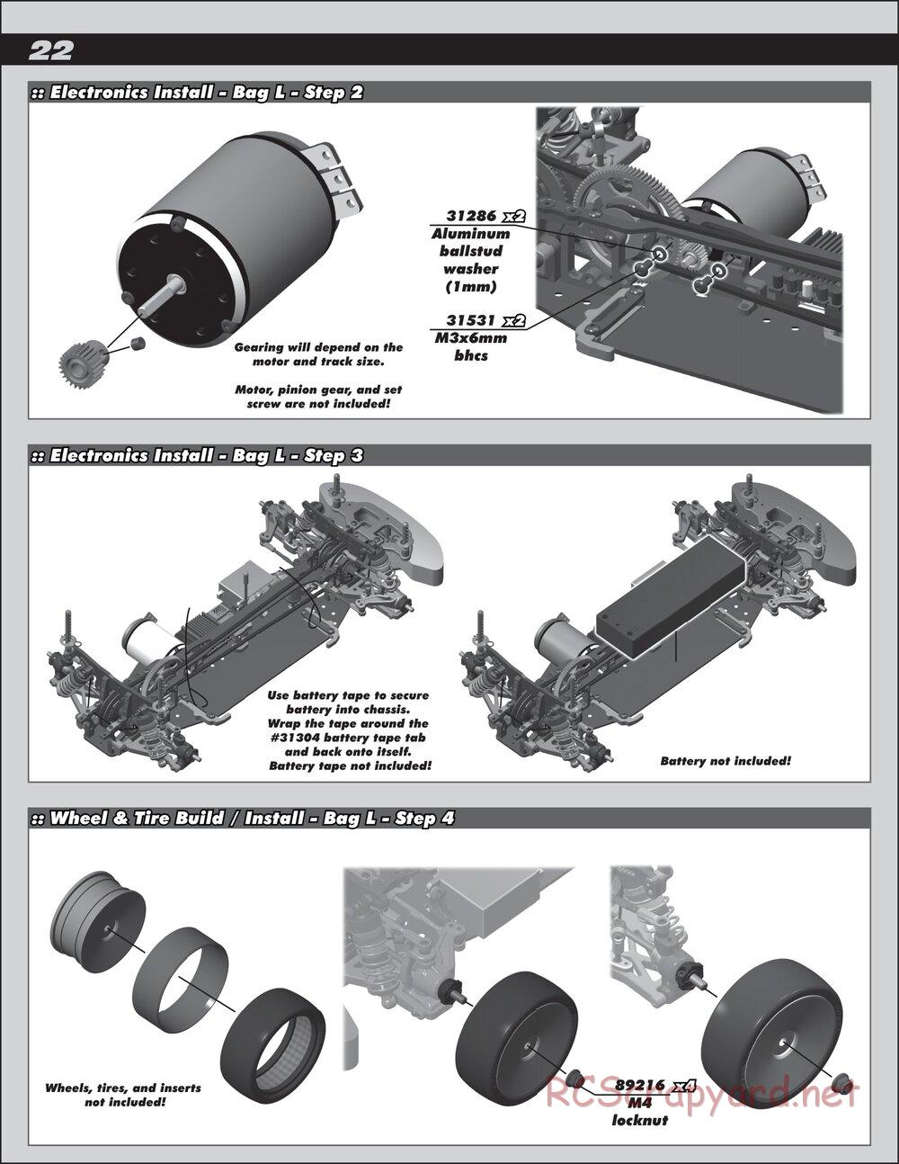 Team Associated - TC6 Factory Team - Manual - Page 22