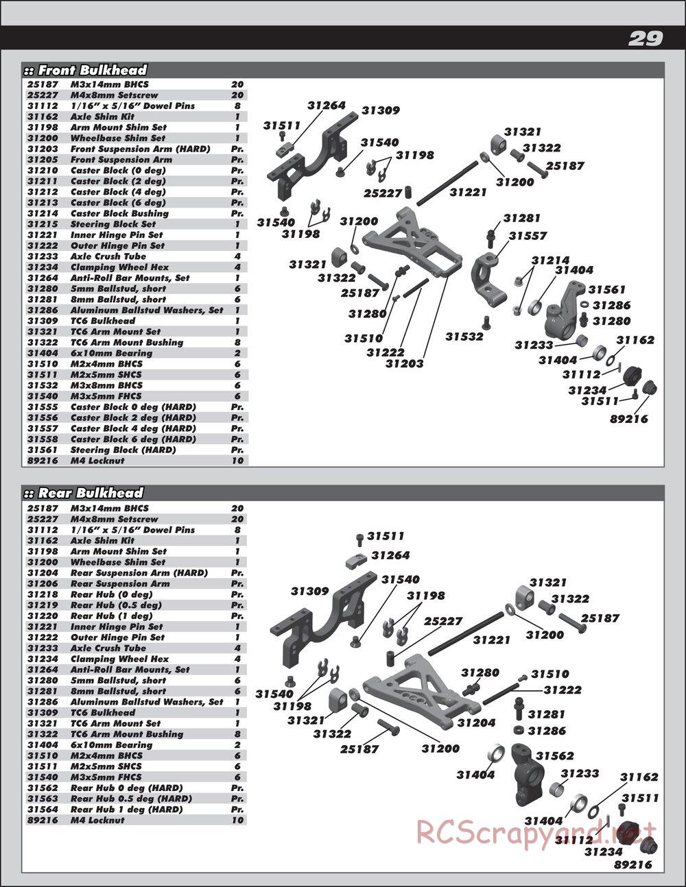 Team Associated - TC6 Factory Team - Manual - Page 29