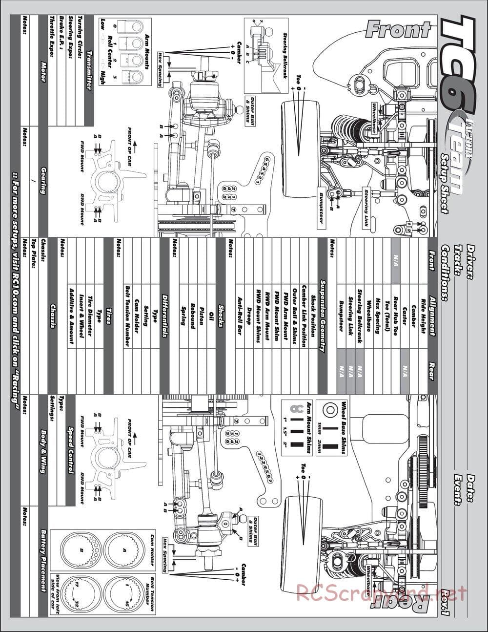 Team Associated - TC6 Factory Team - Manual - Page 37