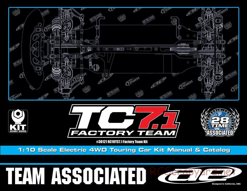 Team Associated - TC7.1 Factory Team - Manual - Page 1