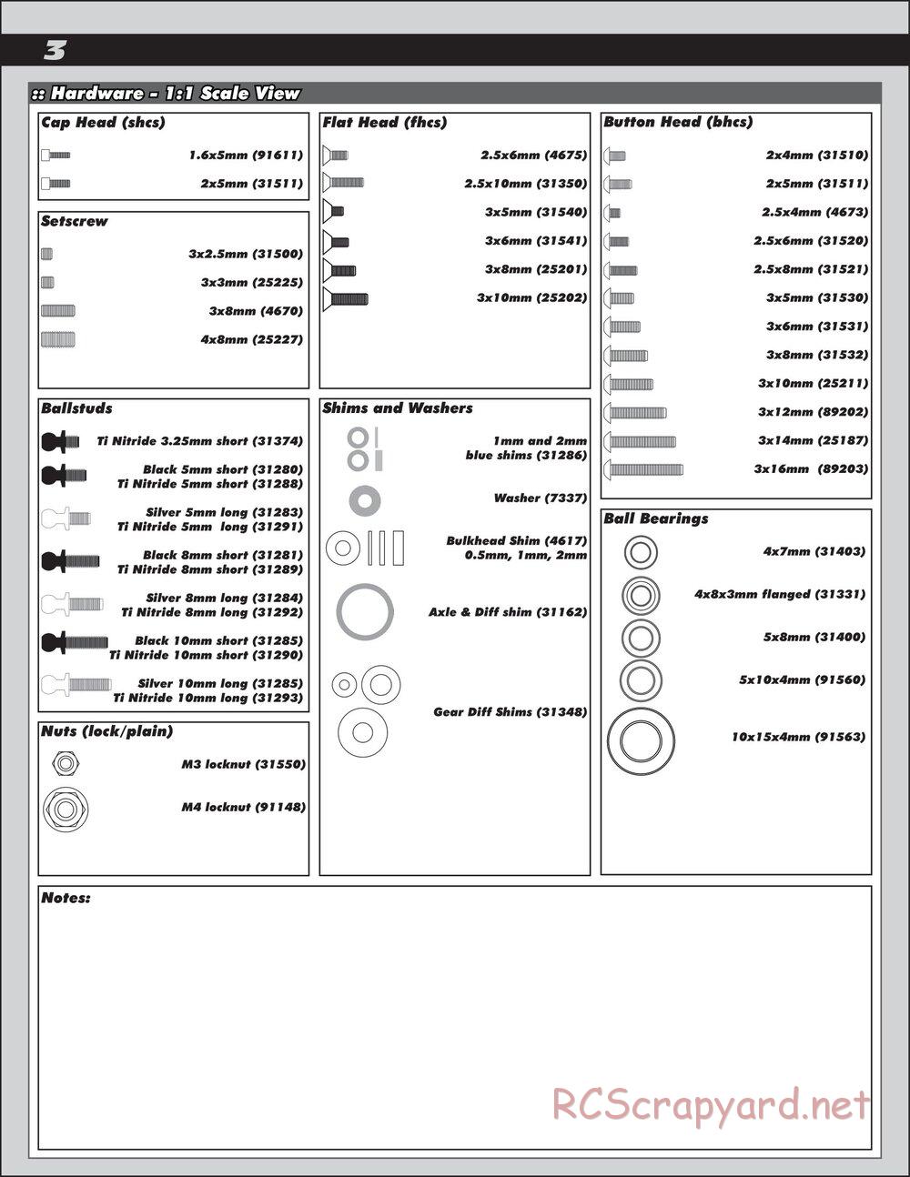 Team Associated - TC7.1 Factory Team - Manual - Page 3