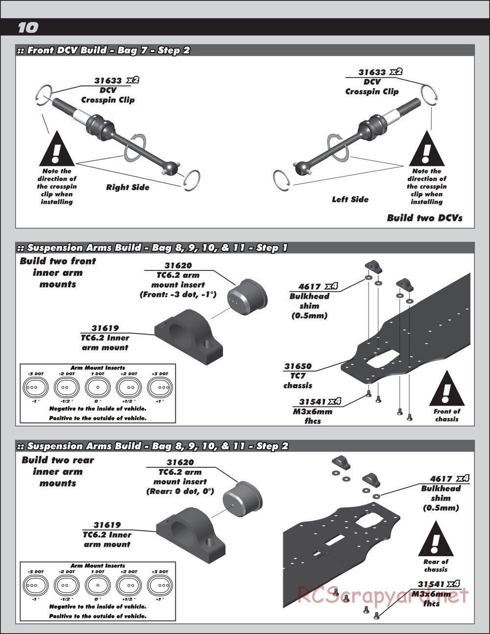 Team Associated - TC7.1 Factory Team - Manual - Page 10