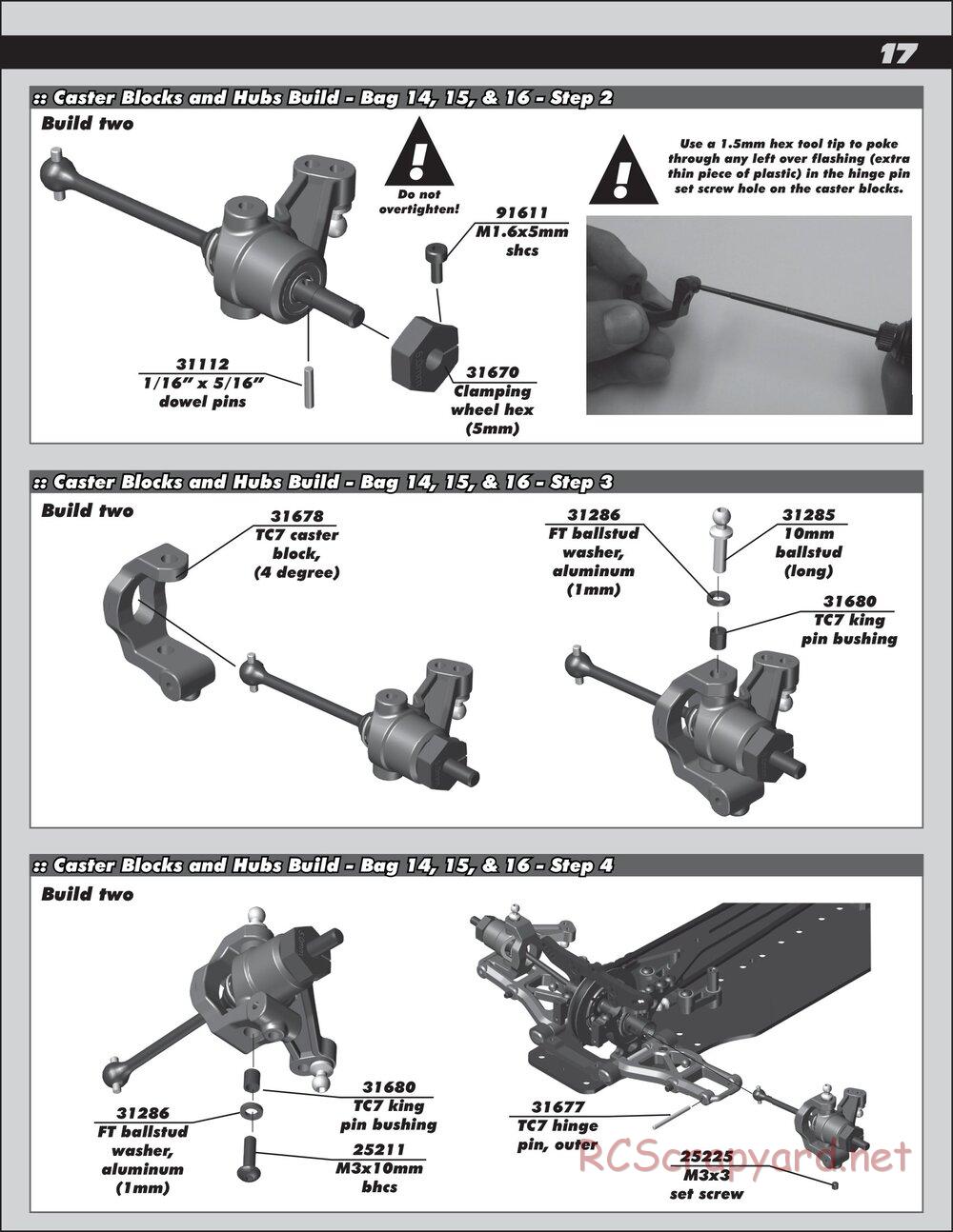 Team Associated - TC7.1 Factory Team - Manual - Page 17