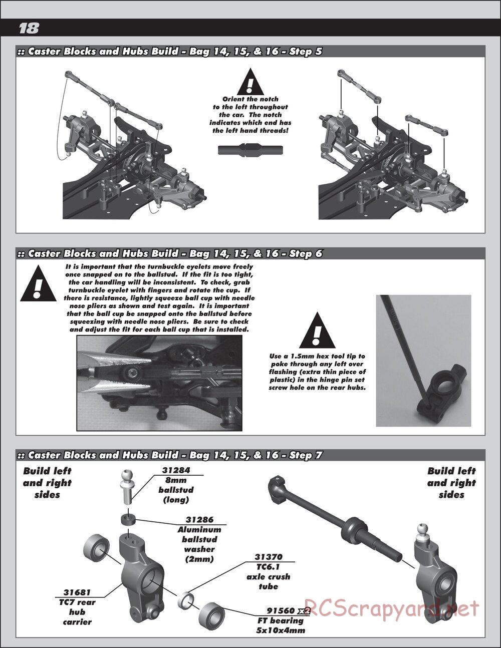 Team Associated - TC7.1 Factory Team - Manual - Page 18