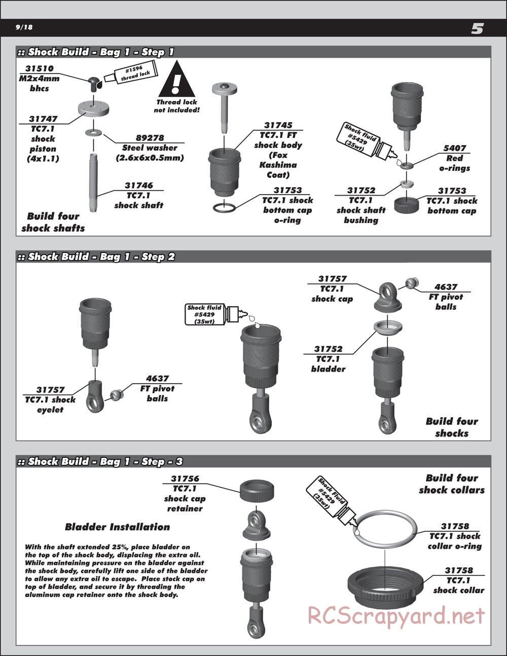 Team Associated - TC7.2 Factory Team - Manual - Page 5