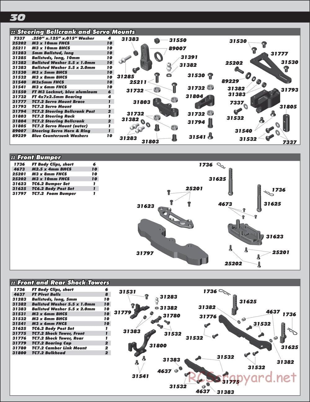 Team Associated - TC7.2 Factory Team - Manual - Page 30