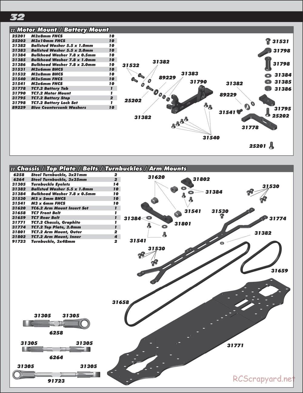 Team Associated - TC7.2 Factory Team - Manual - Page 32