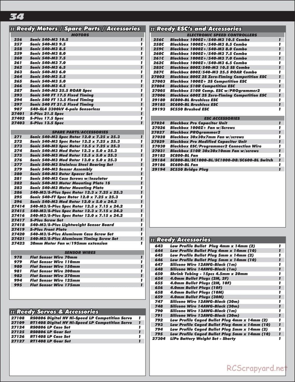 Team Associated - TC7.2 Factory Team - Manual - Page 34