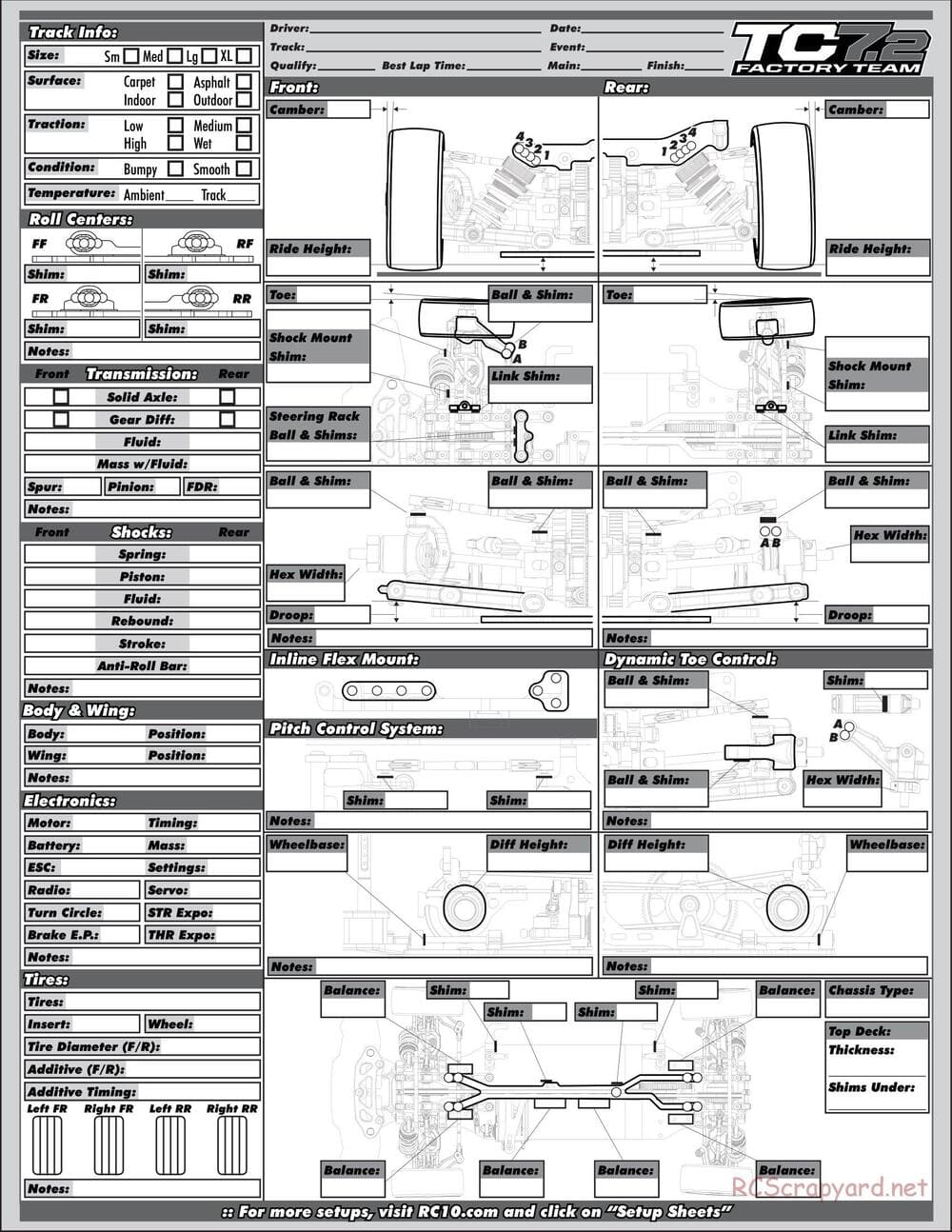 Team Associated - TC7.2 Factory Team - Manual - Page 37