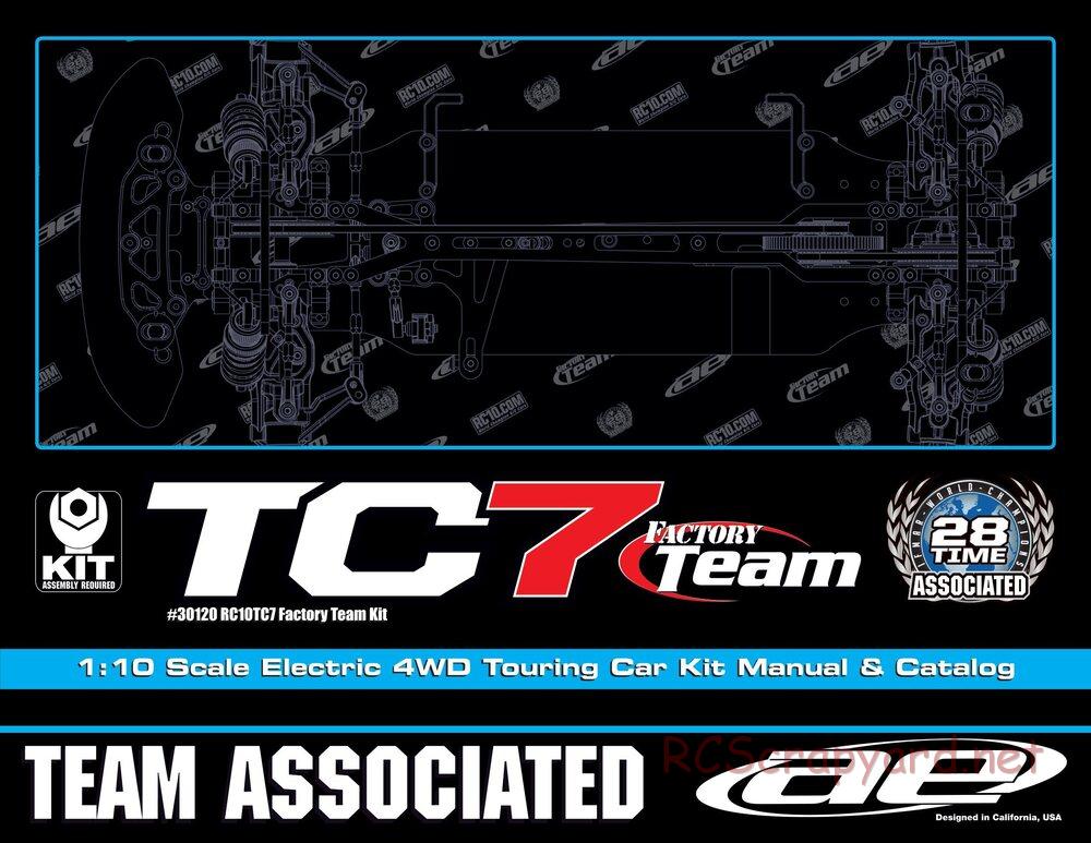 Team Associated - TC7 Factory Team - Manual - Page 1