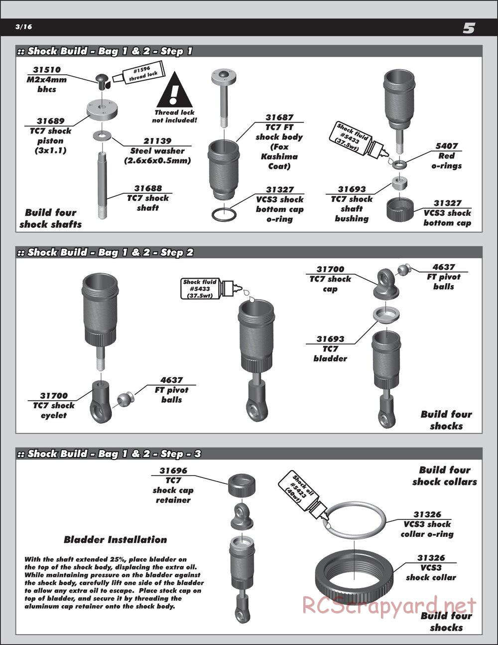 Team Associated - TC7 Factory Team - Manual - Page 5