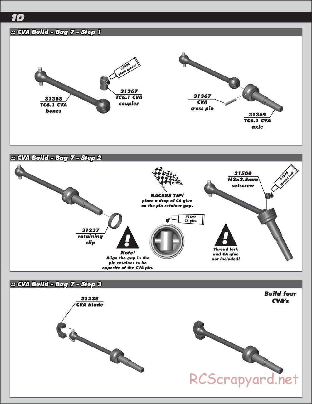 Team Associated - TC7 Factory Team - Manual - Page 10