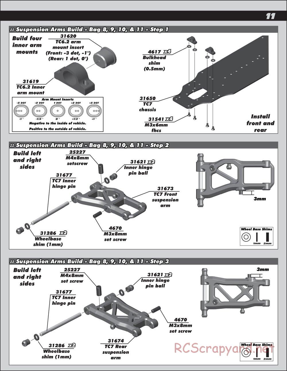 Team Associated - TC7 Factory Team - Manual - Page 11