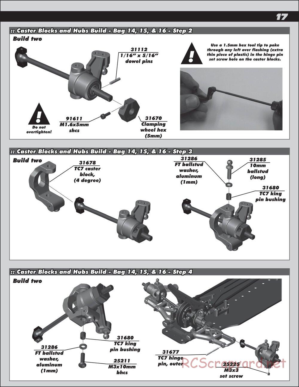 Team Associated - TC7 Factory Team - Manual - Page 17