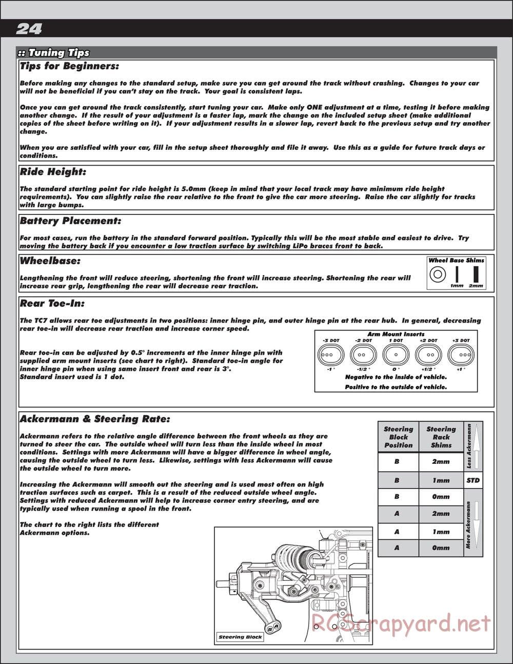 Team Associated - TC7 Factory Team - Manual - Page 24