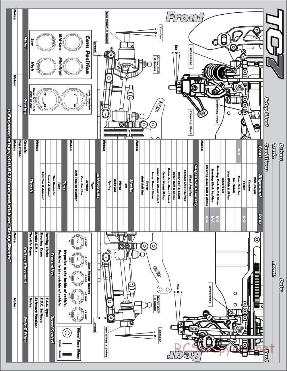 Team Associated - TC7 Factory Team - Manual - Page 37