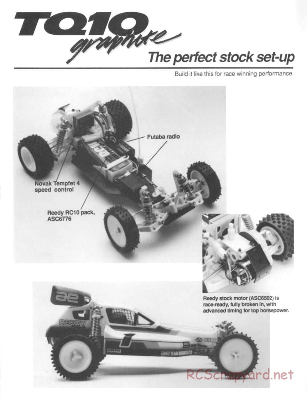 Team Associated - TQ10 Graphite - Manual - Page 2