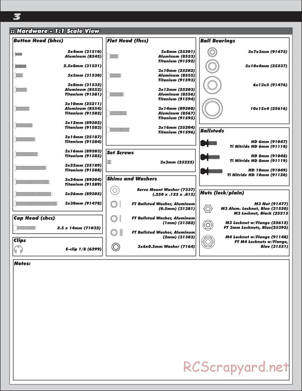 Team Associated - Trophy Rat - Manual - Page 3