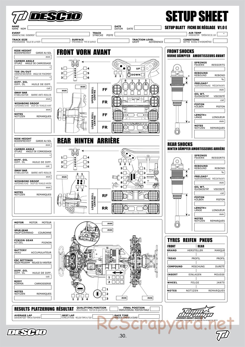 Durango - DESC10 - Manual - Page 30