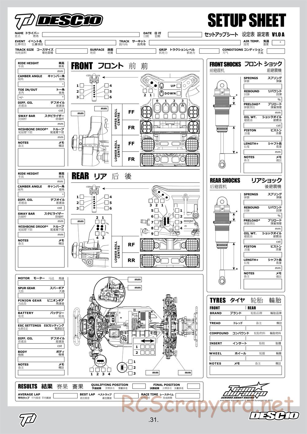 Durango - DESC10 - Manual - Page 31