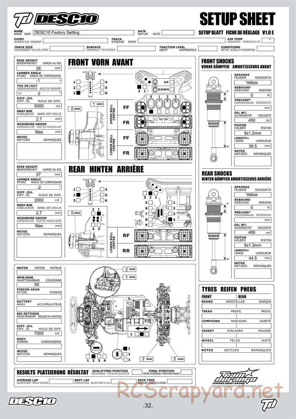 Durango - DESC10 - Manual - Page 32