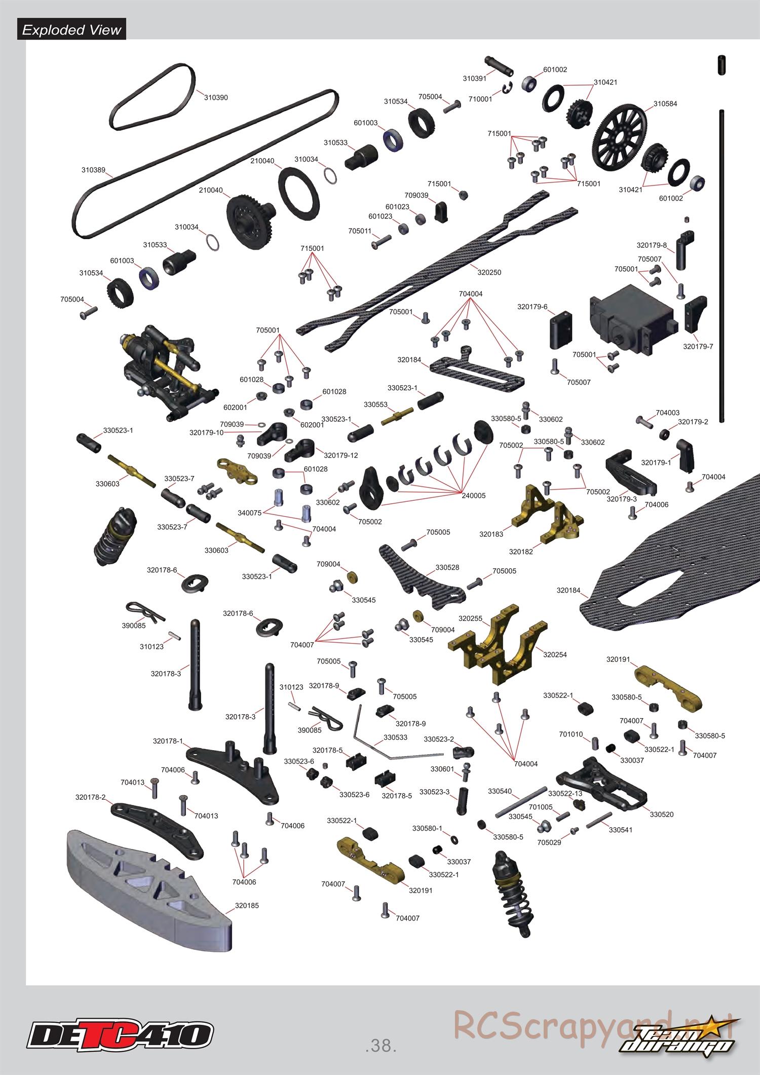 Durango - DETC410 - Exploded View - Parts List - Page 38