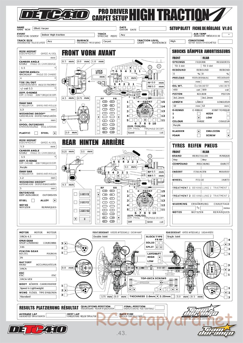 Durango - DETC410 - Manual - Page 43